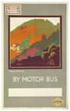 F. GREGORY BROWN (1887-1941). [BY MOTOR-BUS.] Group of 3 posters. 1920-1922. Each approximately 30x20 inches, 76x51 cm.